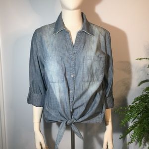 Studio & Co Denim Blouse NWT Sz M